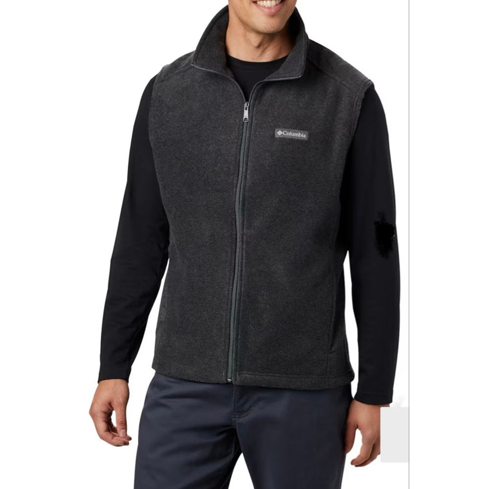 Men's Columbia Charcoal Fleece Vest XXL